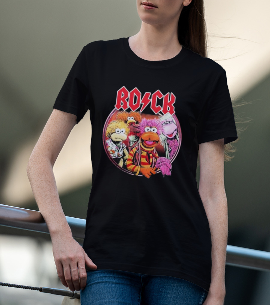 Jim Henson Fraggle Rock Characters With Iconic Rock Styling T-Shirt