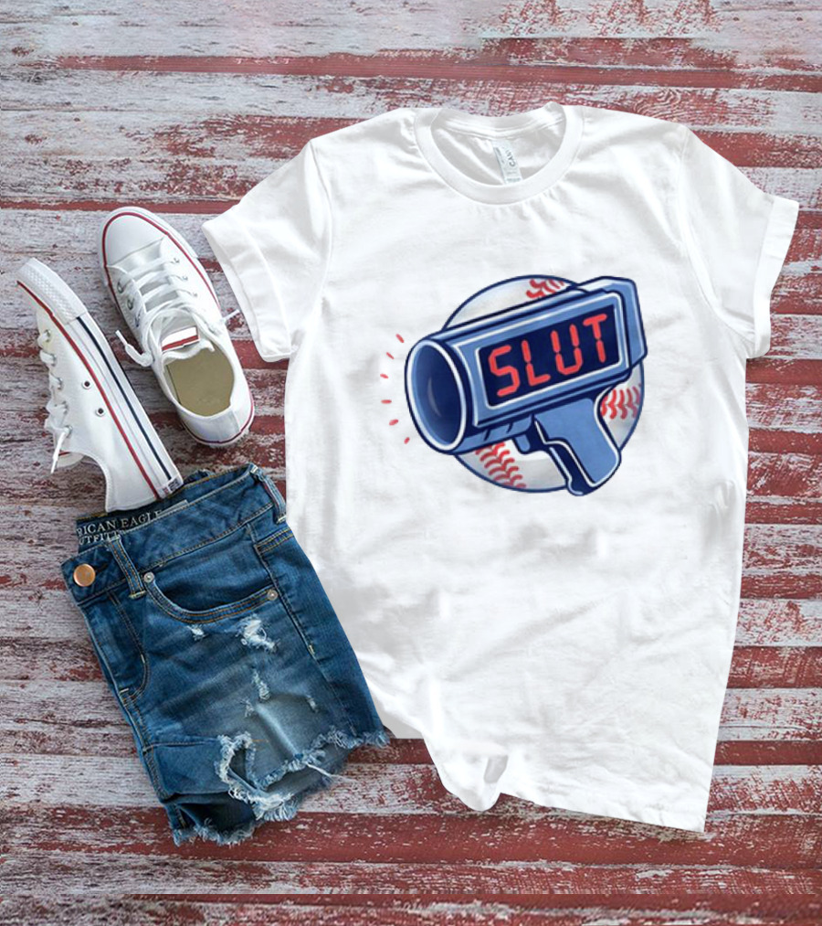 Slut Radar Baseball Humor T-Shirt