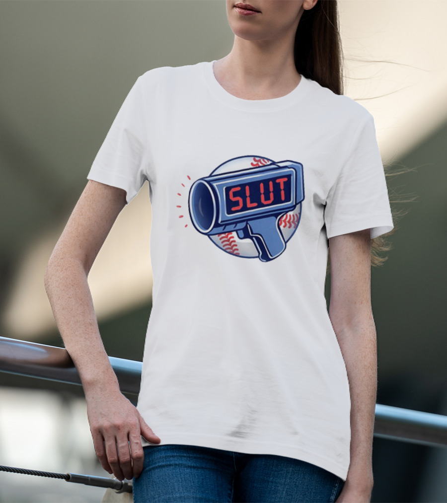 Slut Radar Baseball Humor T-Shirt
