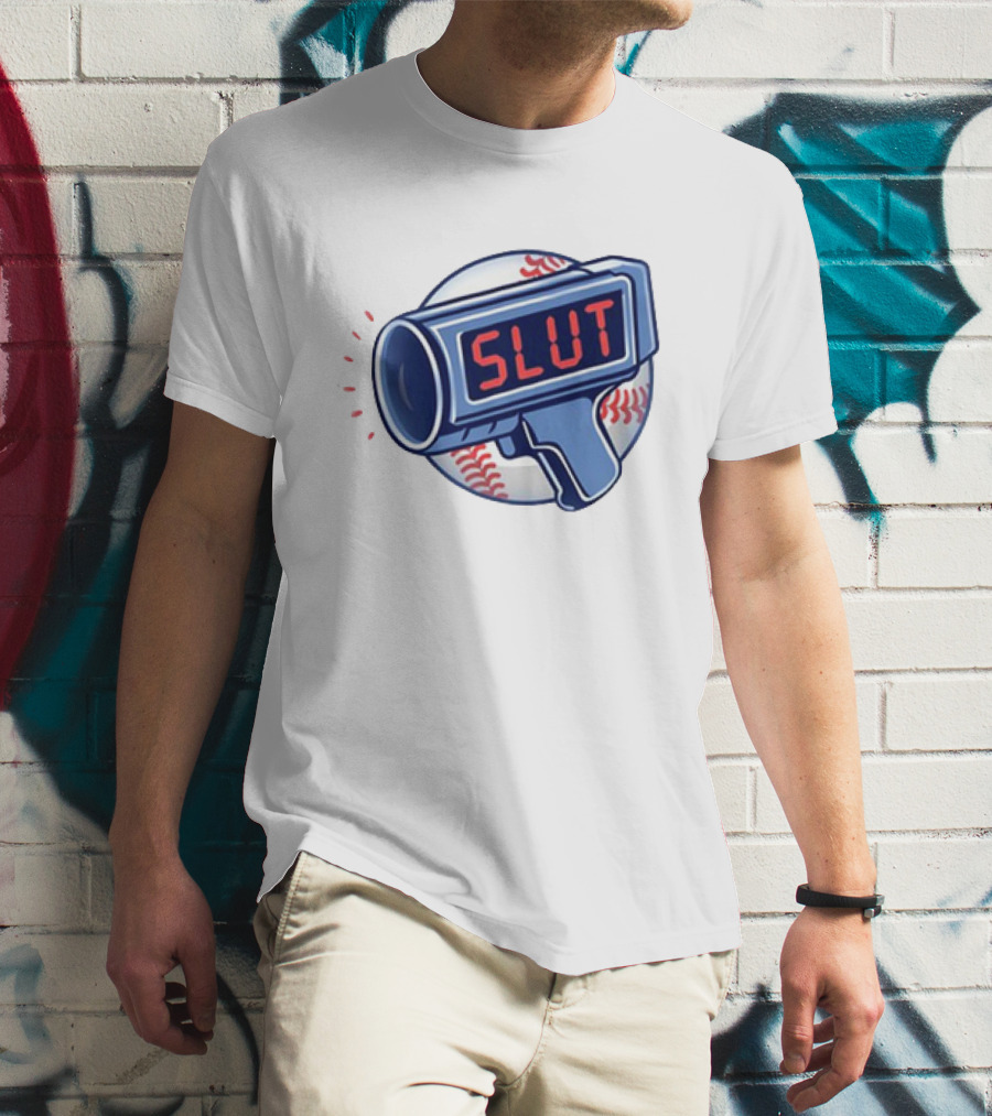 Slut Radar Baseball Humor T-Shirt