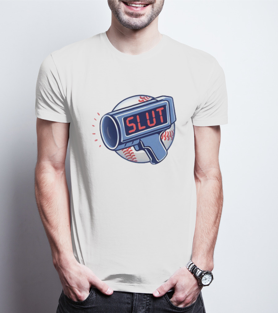 Slut Radar Baseball Humor T-Shirt
