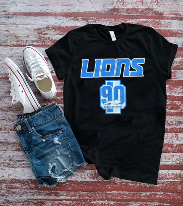Lions 90 Seasons Celebrating Detroit Football Legacy T-Shirt
