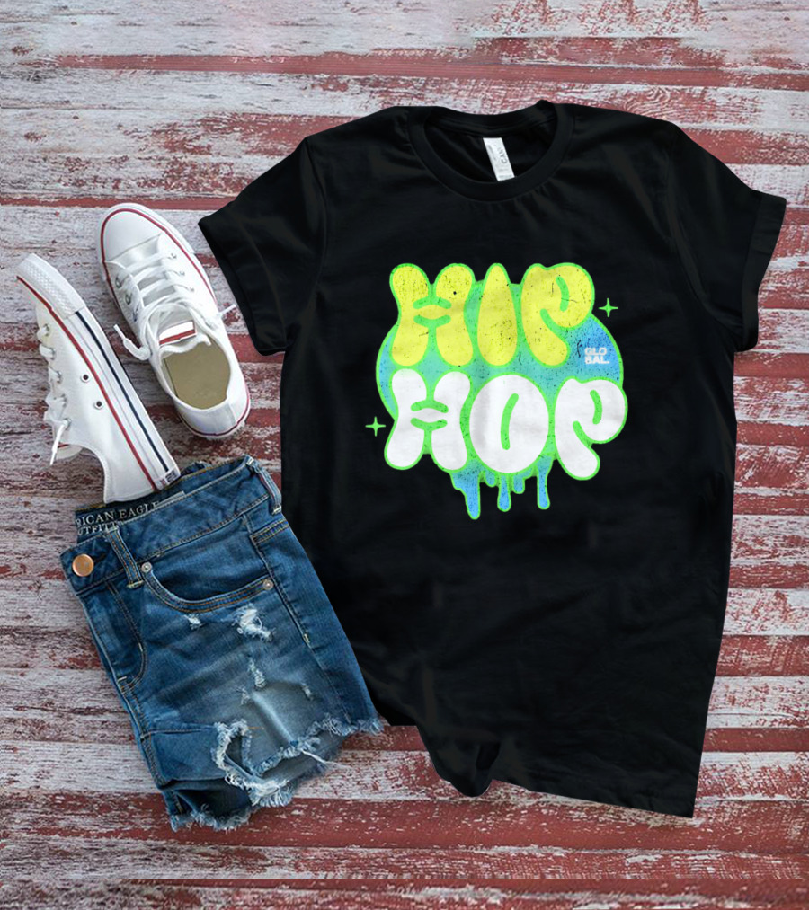 HIP HOP GLOBAL Drip Style Graffiti T-Shirt