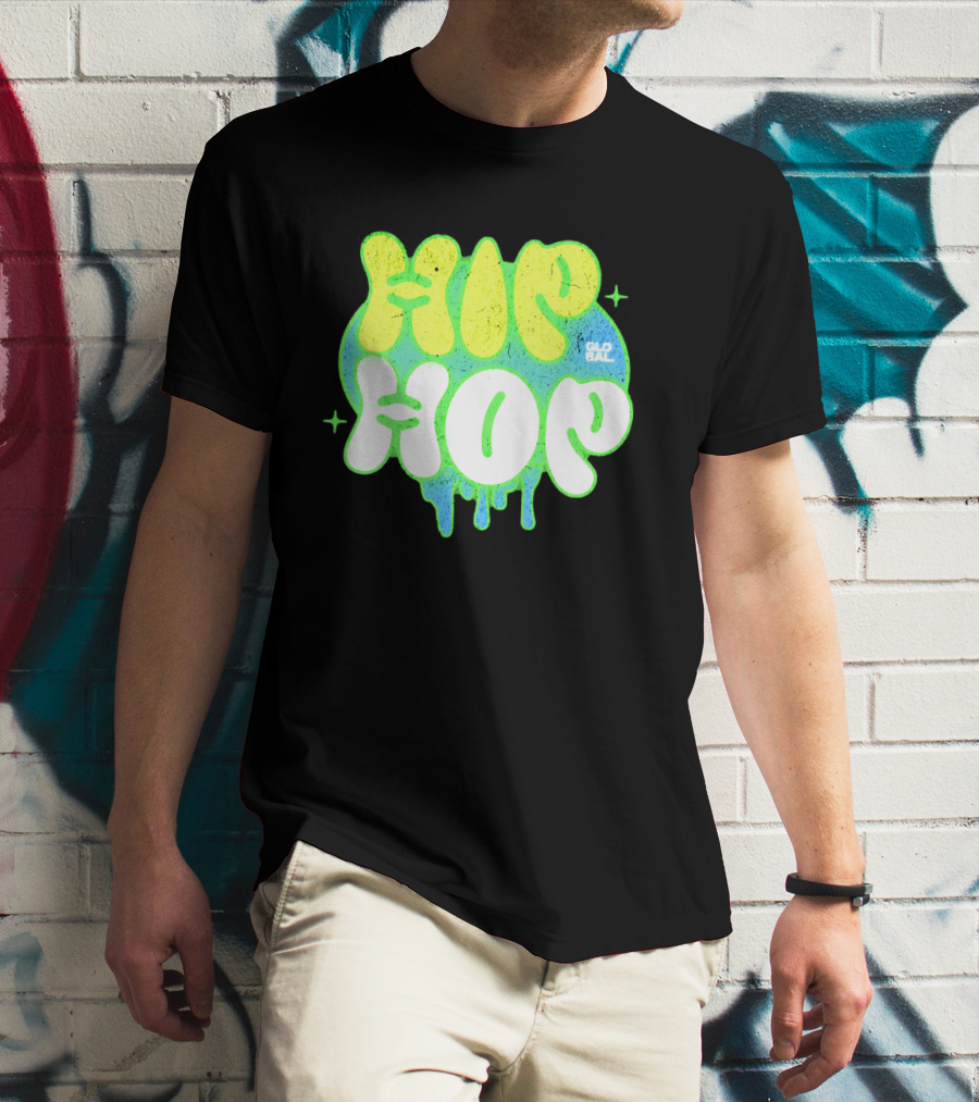 HIP HOP GLOBAL Drip Style Graffiti T-Shirt