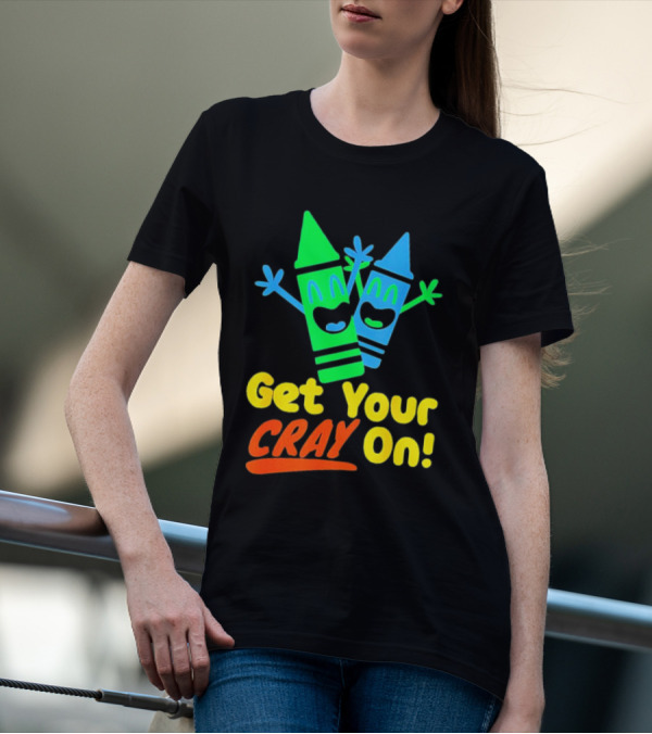Get Your Cray On With Colorful Crayon Characters T-Shirt