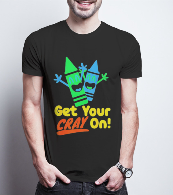 Get Your Cray On With Colorful Crayon Characters T-Shirt