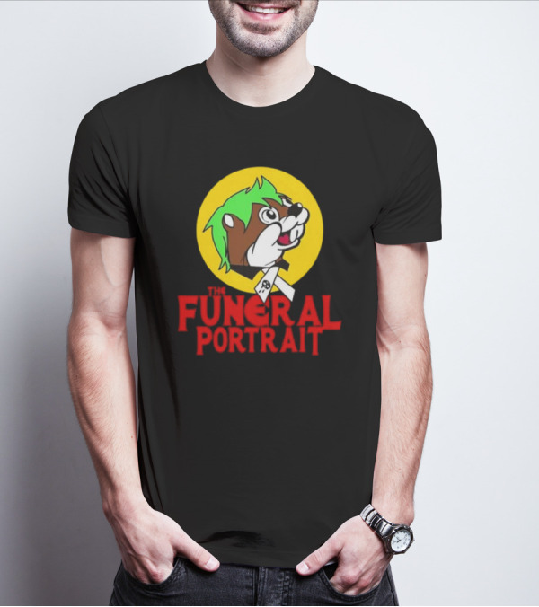 Buc-Ee’s The Funeral Portrait Skull Ribbon T-Shirt