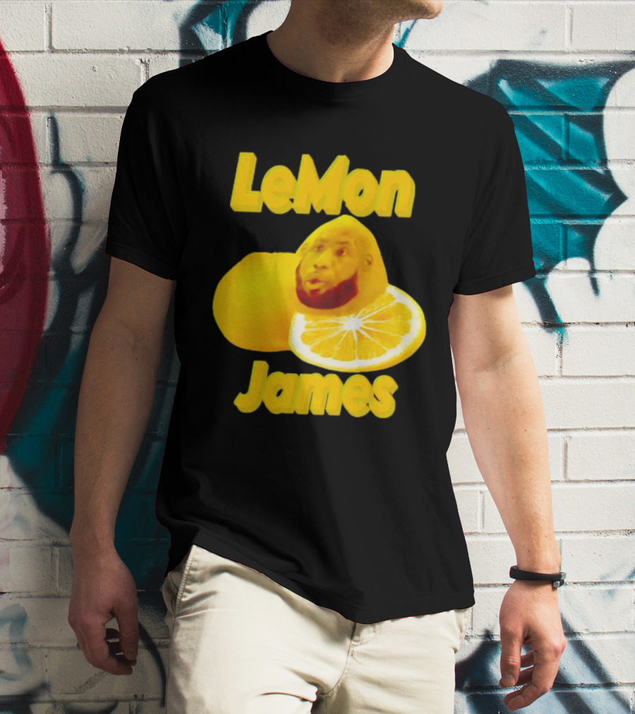 LeMon James Lebron James Face On Lemon T-Shirt