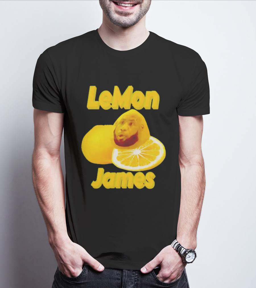 LeMon James Lebron James Face On Lemon T-Shirt