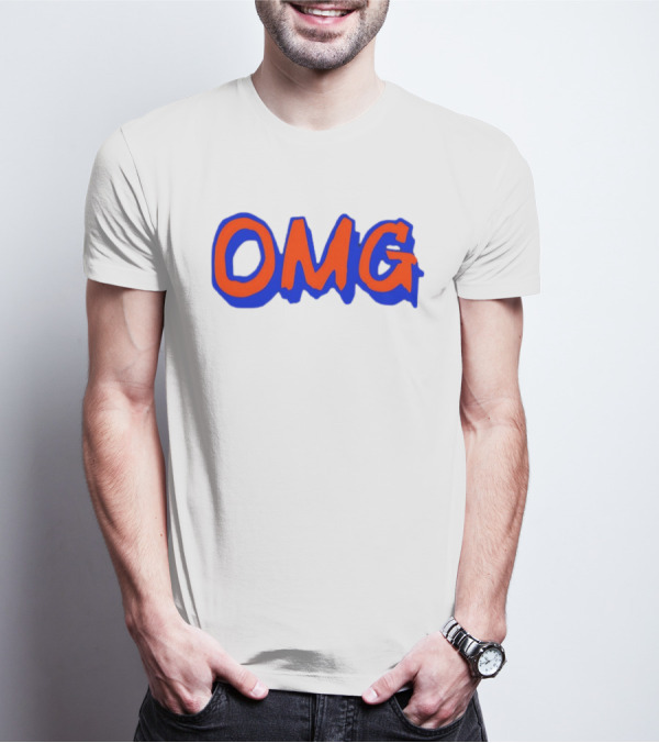 New York Mets OMG Bold Blue Red T-Shirt