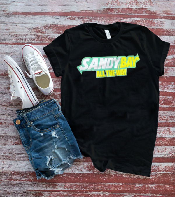 Sandy Bay All The Way Retro Block Text T-Shirt