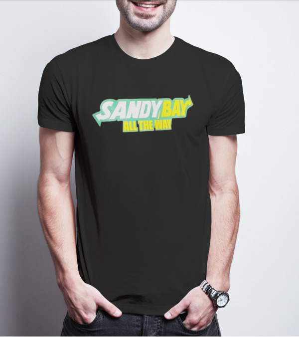 Sandy Bay All The Way Retro Block Text T-Shirt