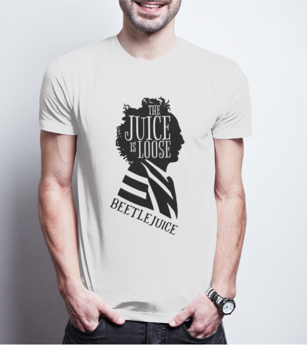 Beetlejuice The Juice Is Loose Silhouette Profile T-Shirt
