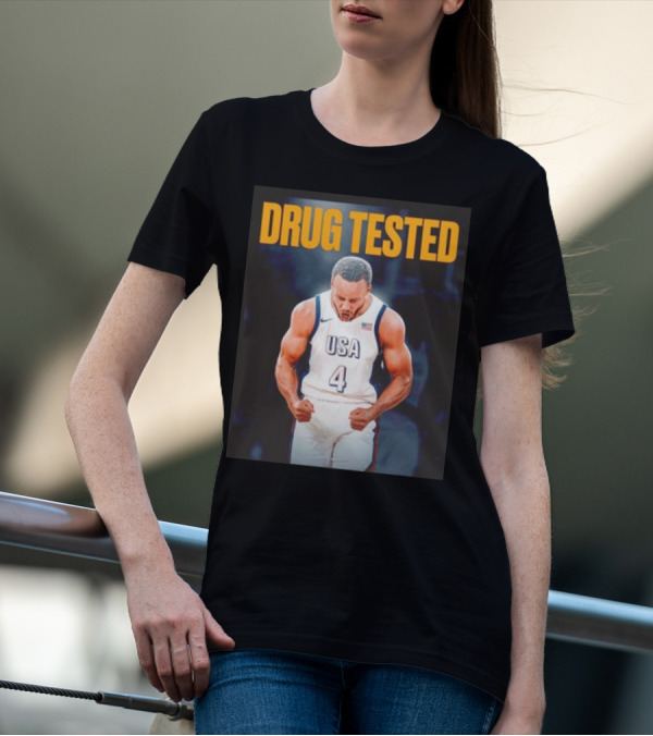 Stephen Curry USA Basketball Drug Tested Gold Medal Performance T-Shirt