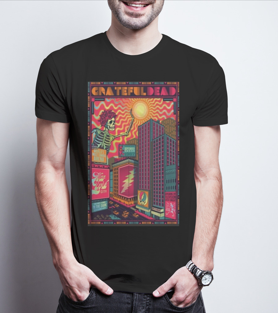 Grateful Dead World’s Most Famous Arena New York City September 15-20 1987 The New Album In The Dark T-Shirt