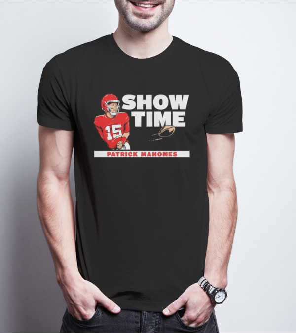Patrick Mahomes Showtime Kansas City Chiefs Number 15 Football T-Shirt
