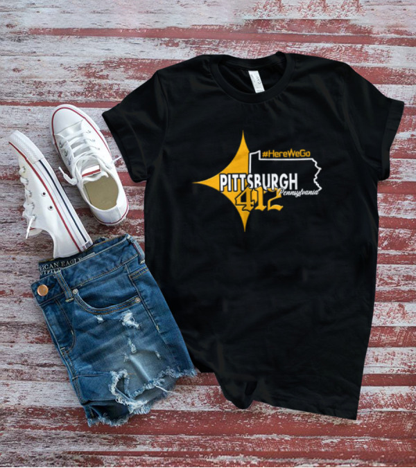 HereWeGo Pittsburgh 412 Pennsylvania T-Shirt