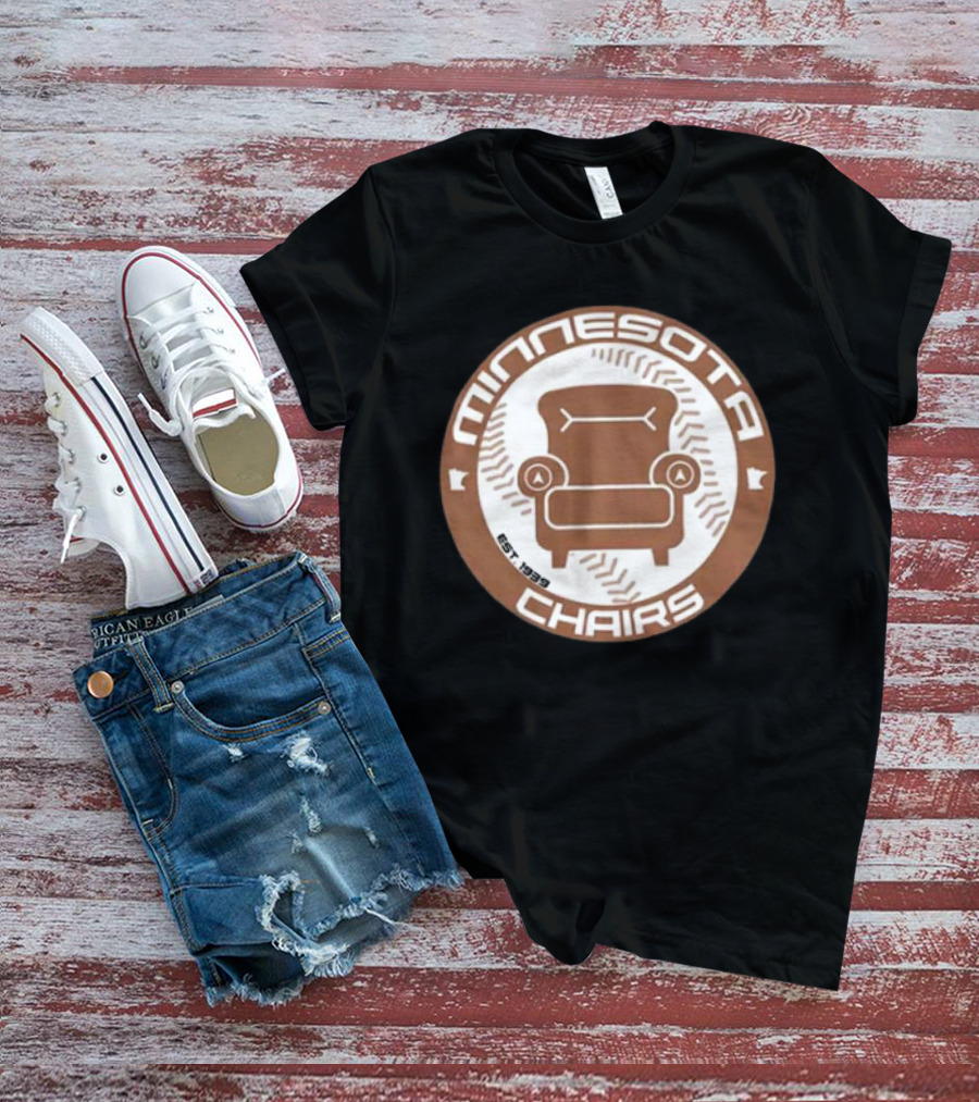 Jomboy Media Merch Minnesota Chairs Baseball Chair Logo Est. 1989 T-Shirt