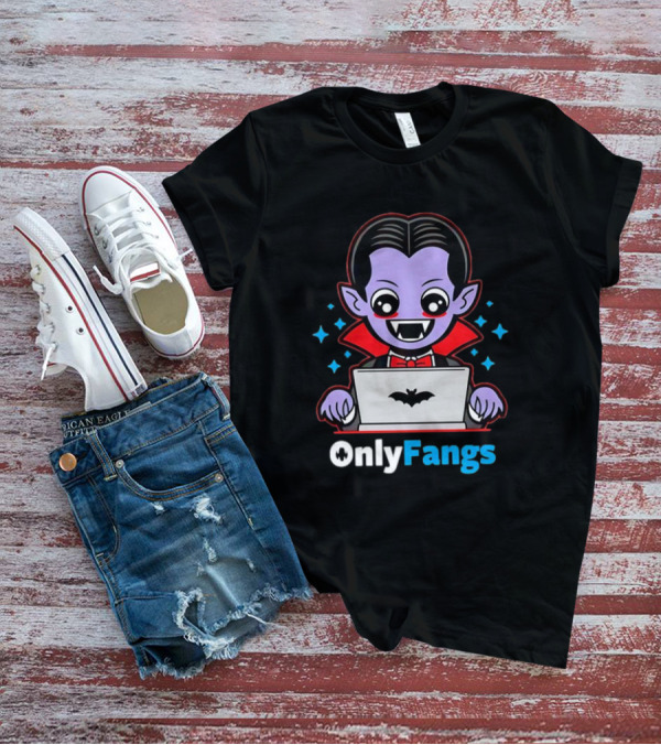 OnlyFangs A Favorite Site For Vampires T-Shirt