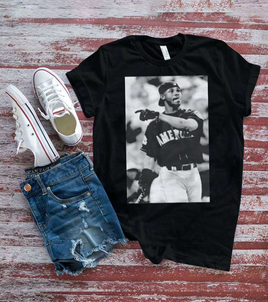 Mina Kimes Wearing Ken Griffey Jr. Baseball America Jersey T-Shirt