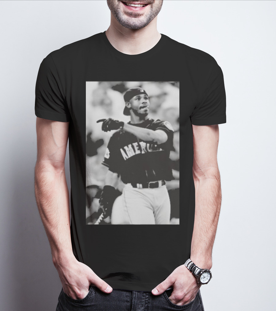 Mina Kimes Wearing Ken Griffey Jr. Baseball America Jersey T-Shirt
