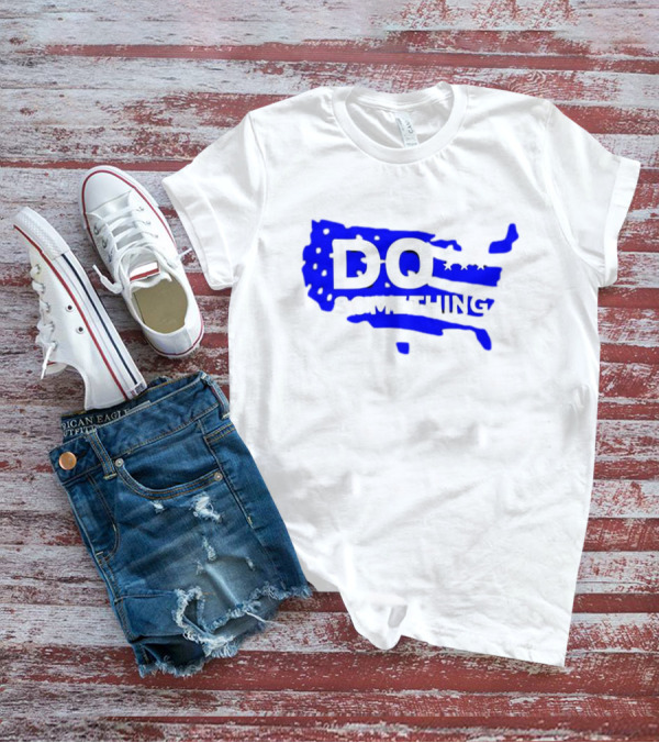 DO SOMETHING USA Flag Map T-Shirt