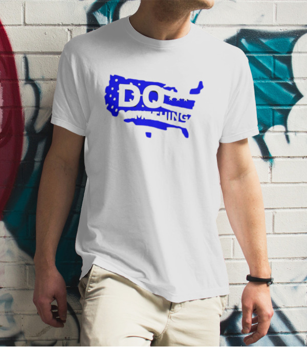 DO SOMETHING USA Flag Map T-Shirt