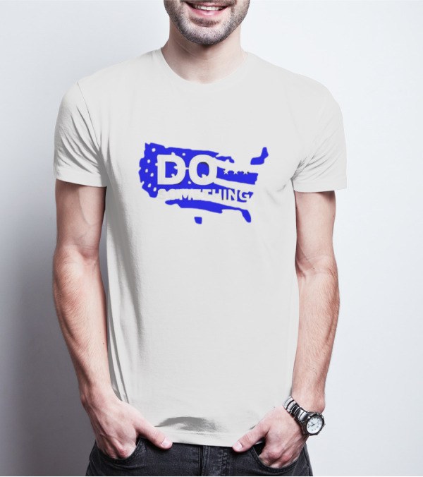 DO SOMETHING USA Flag Map T-Shirt
