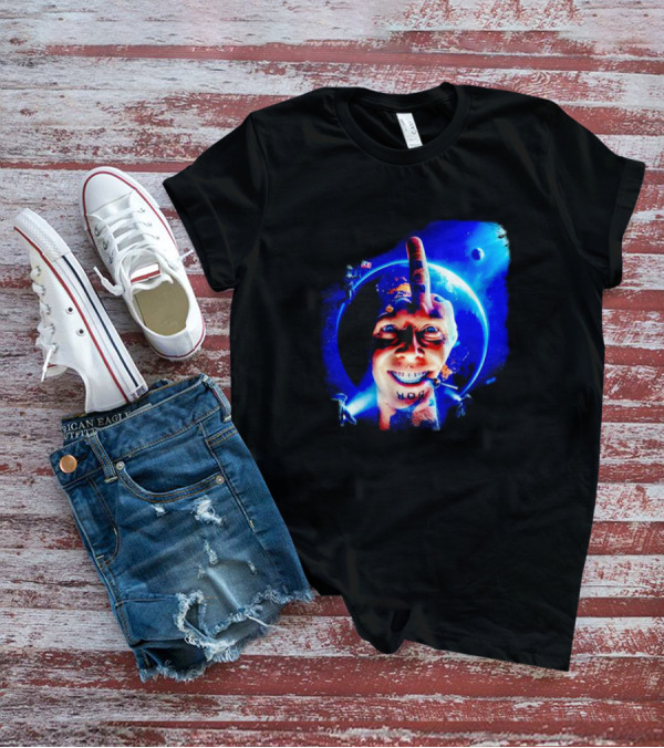 HOG Tom Middle Finger Space Grin T-Shirt