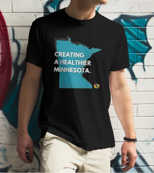 Creating A Healthier Minnesota State Logo With Swirl T-Shirt