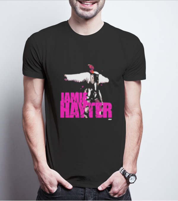 Jamie Hayter Bold Pink Wrestler Aesthetic T-Shirt
