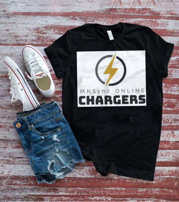 MNSync Online Chargers Lightning Bolt Emblem T-Shirt