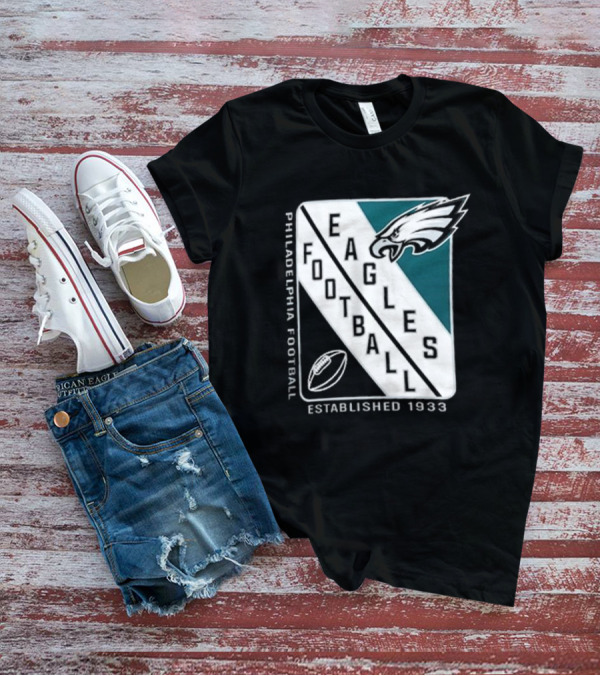 Philadelphia Eagles Football Shield Logo Established 1933 T-Shirt