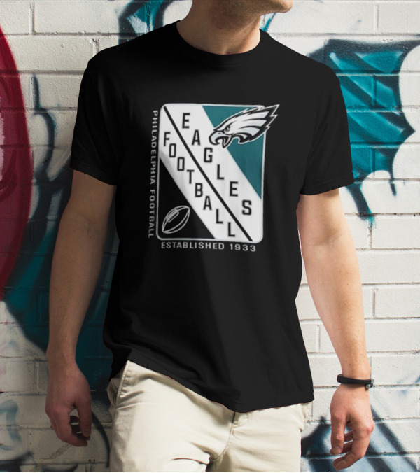 Philadelphia Eagles Football Shield Logo Established 1933 T-Shirt