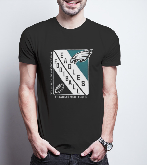 Philadelphia Eagles Football Shield Logo Established 1933 T-Shirt