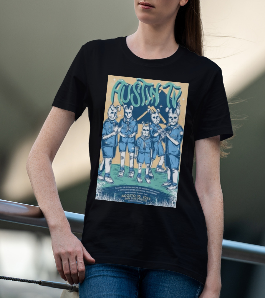 Austin TV La Última Noche Del Mundo San Luis Potosí Estación Wadley Agosto 30 T-Shirt