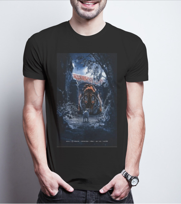 Chapter 1 Kickoff On The Plains Auburn Tigers Stadium Tiger Night Scene T-Shirt