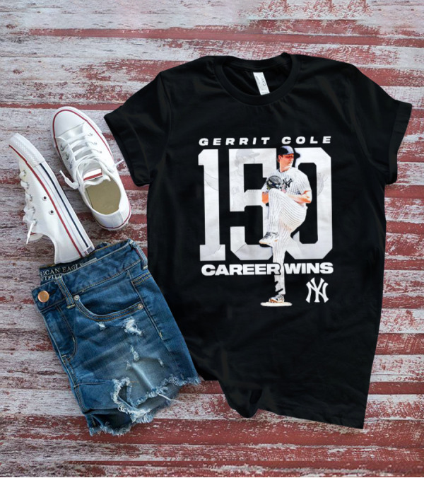 Gerrit Cole 150 Career Wins New York Yankees T-Shirt