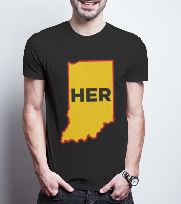 Indiana HER Map T-Shirt