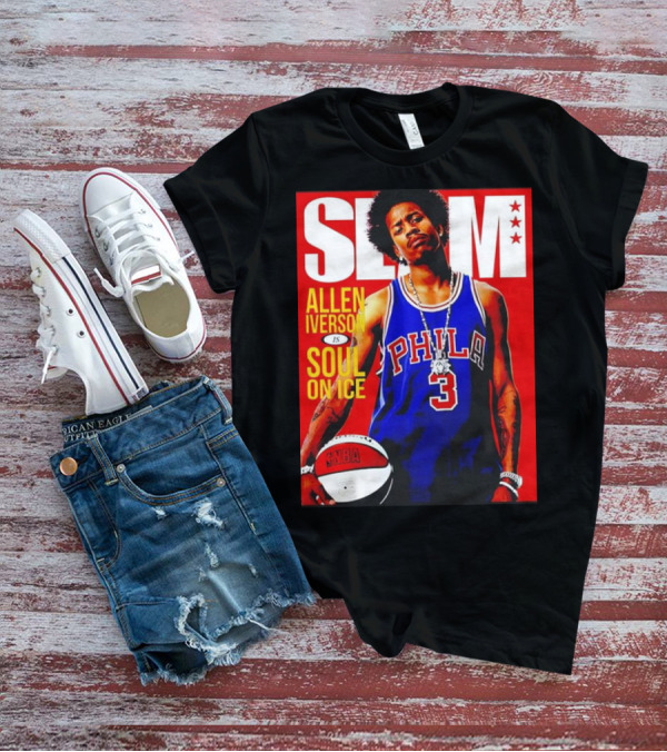 Allen Iverson SLAM Magazine Philly 3 Soul On Ice T-Shirt