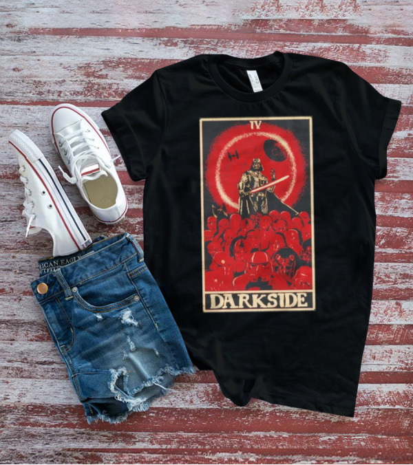 Darkside Tarot Card IV Darth Vader Death Star Stormtroopers T-Shirt