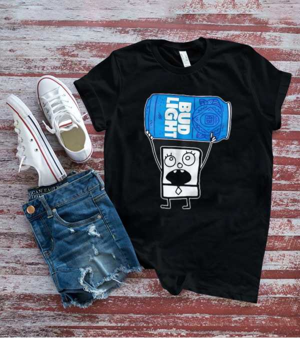 Doodlebob Holding Bud Light Can T-Shirt