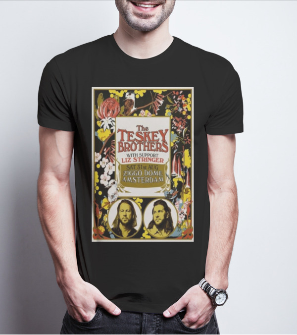 The Teskey Brothers With Support Liz Stringer Sat 31st Aug Ziggo Dome Amsterdam T-Shirt