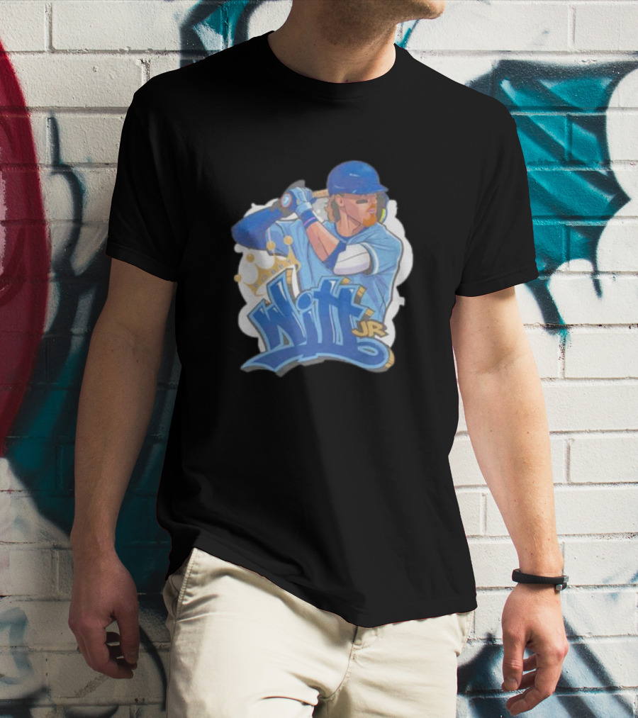 Bobby Witt Jr Kansas City Royals Graffiti Art With Crown T-Shirt