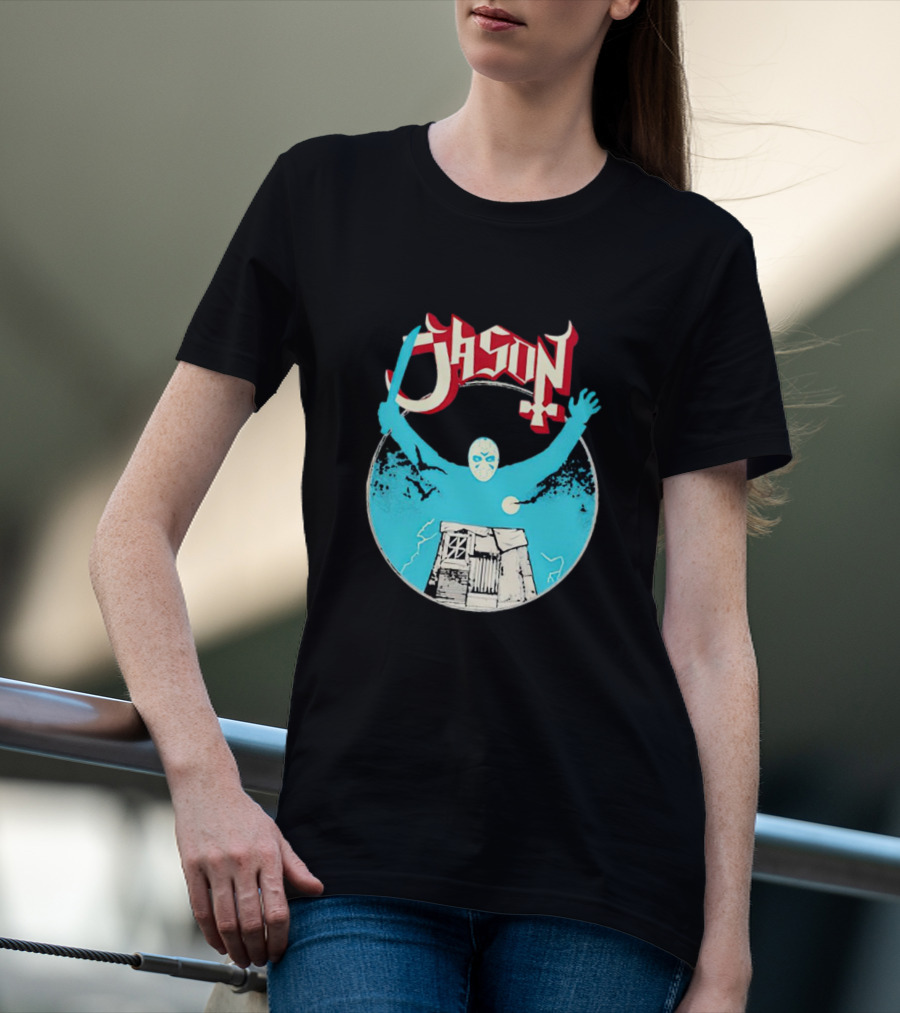 Jason Ghost Heavy Metal Turbo Cabin And Mask T-Shirt