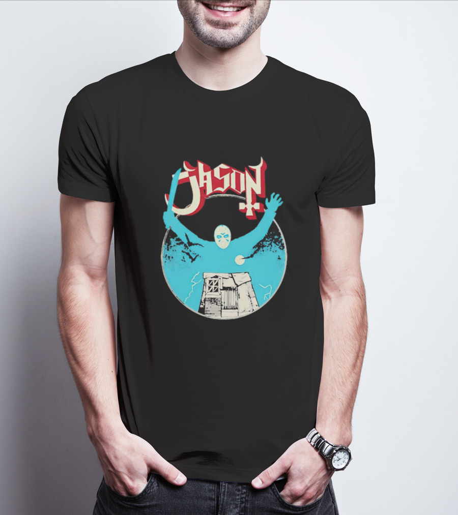 Jason Ghost Heavy Metal Turbo Cabin And Mask T-Shirt