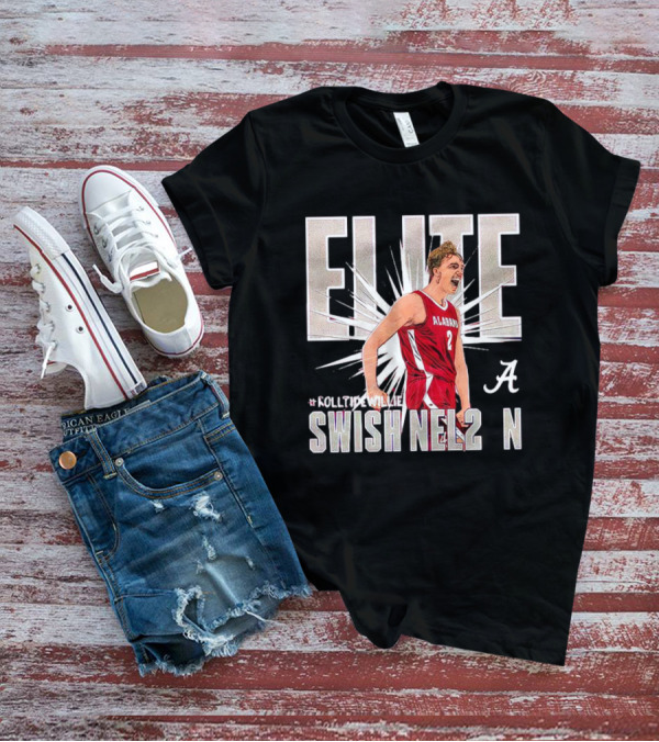 ELITE Alabama Crimson Swish Nel2n #RollTideWillie T-Shirt