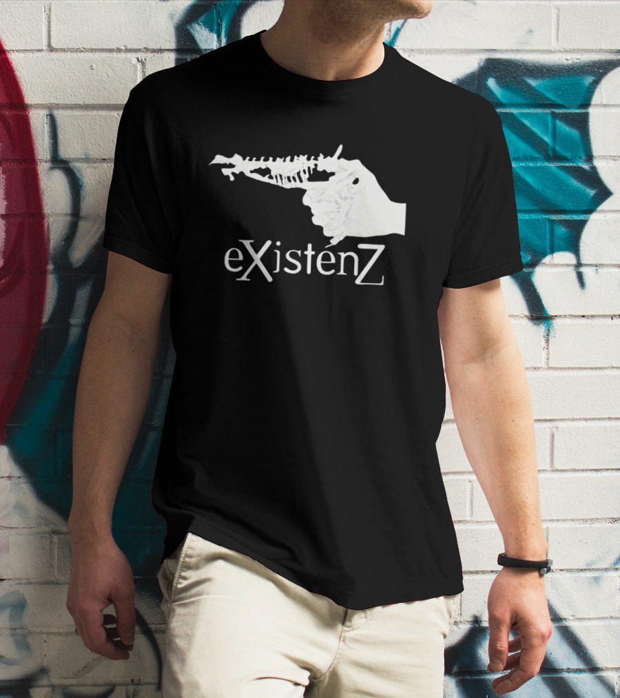 Gristle EXistenZ Skeletal Gun T-Shirt