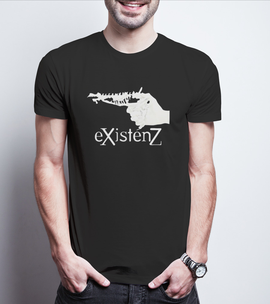 Gristle EXistenZ Skeletal Gun T-Shirt