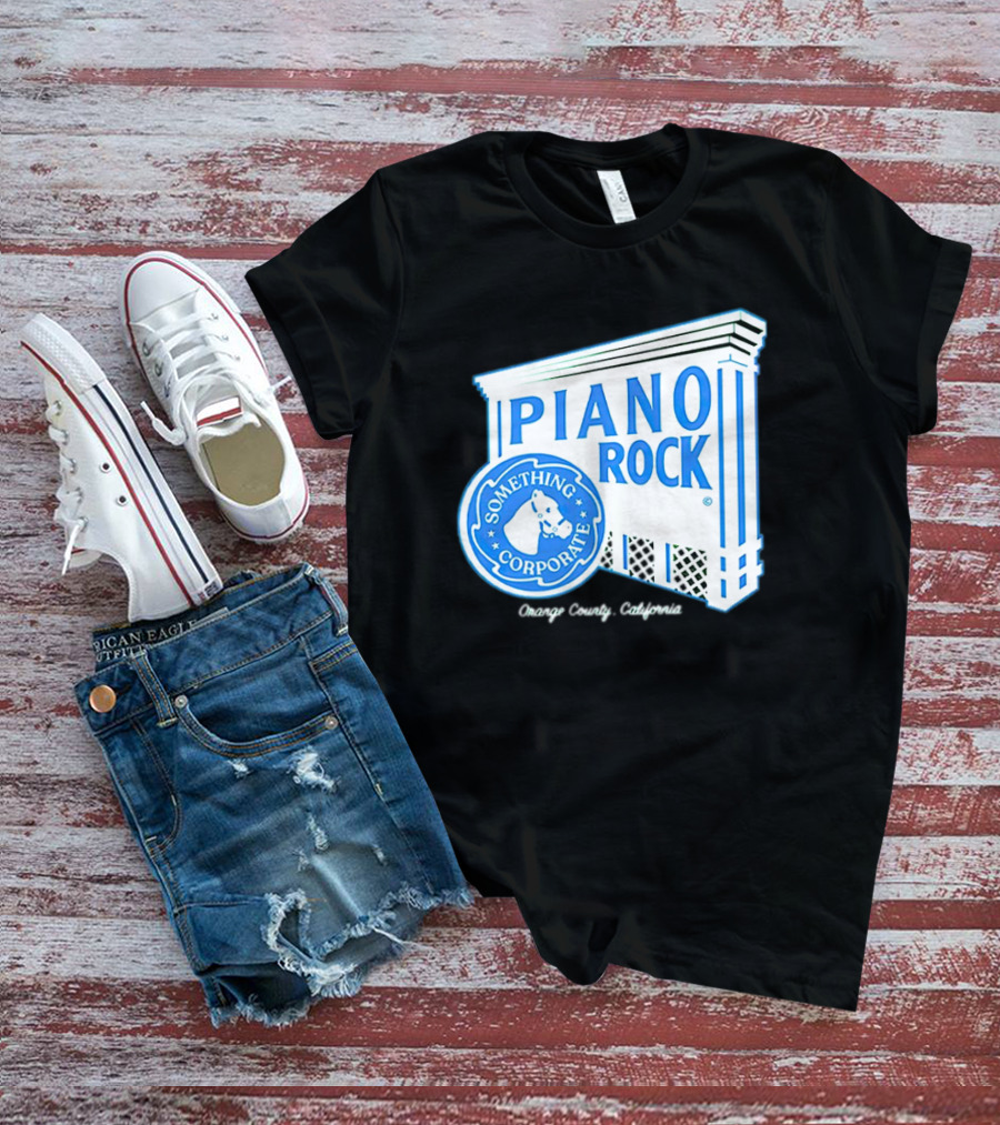 Piano Rock Something Corporate Orange County California T-Shirt